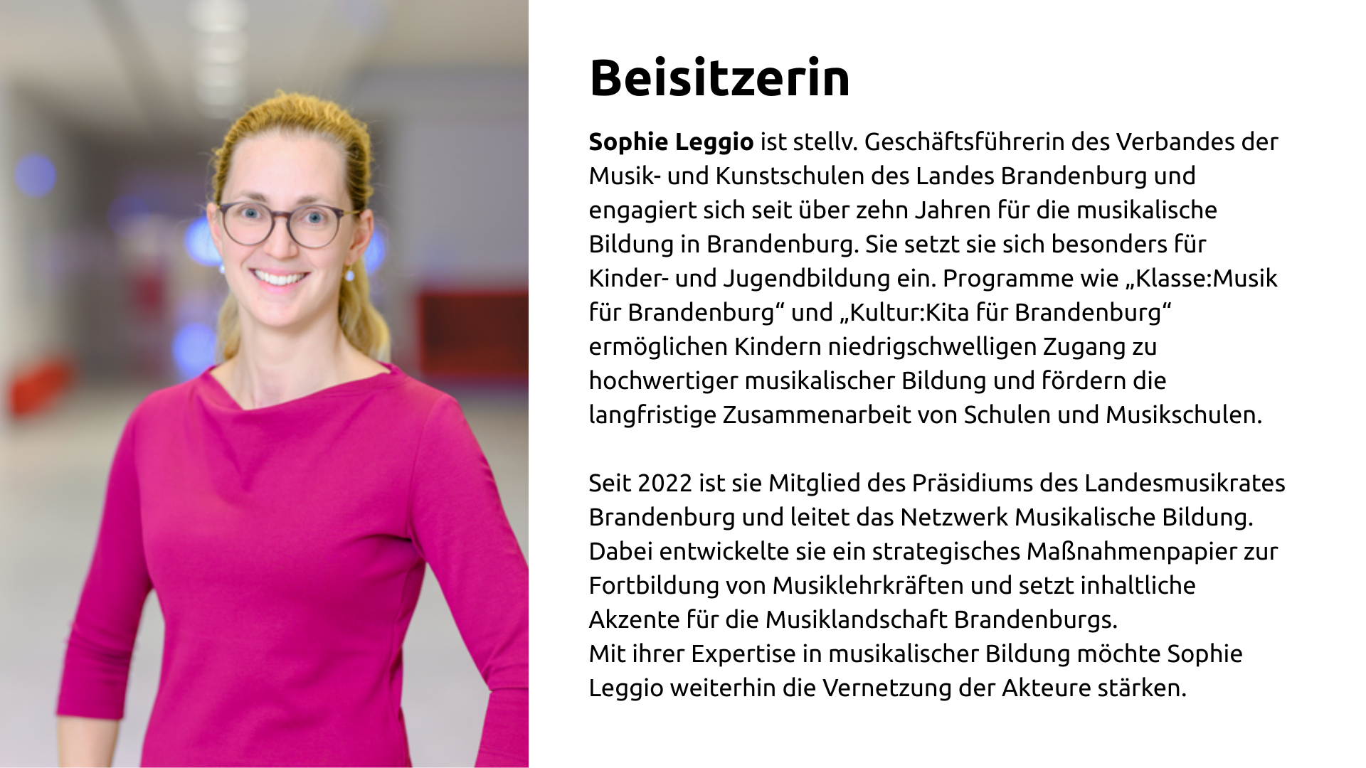 Beisitzerin Leggio
